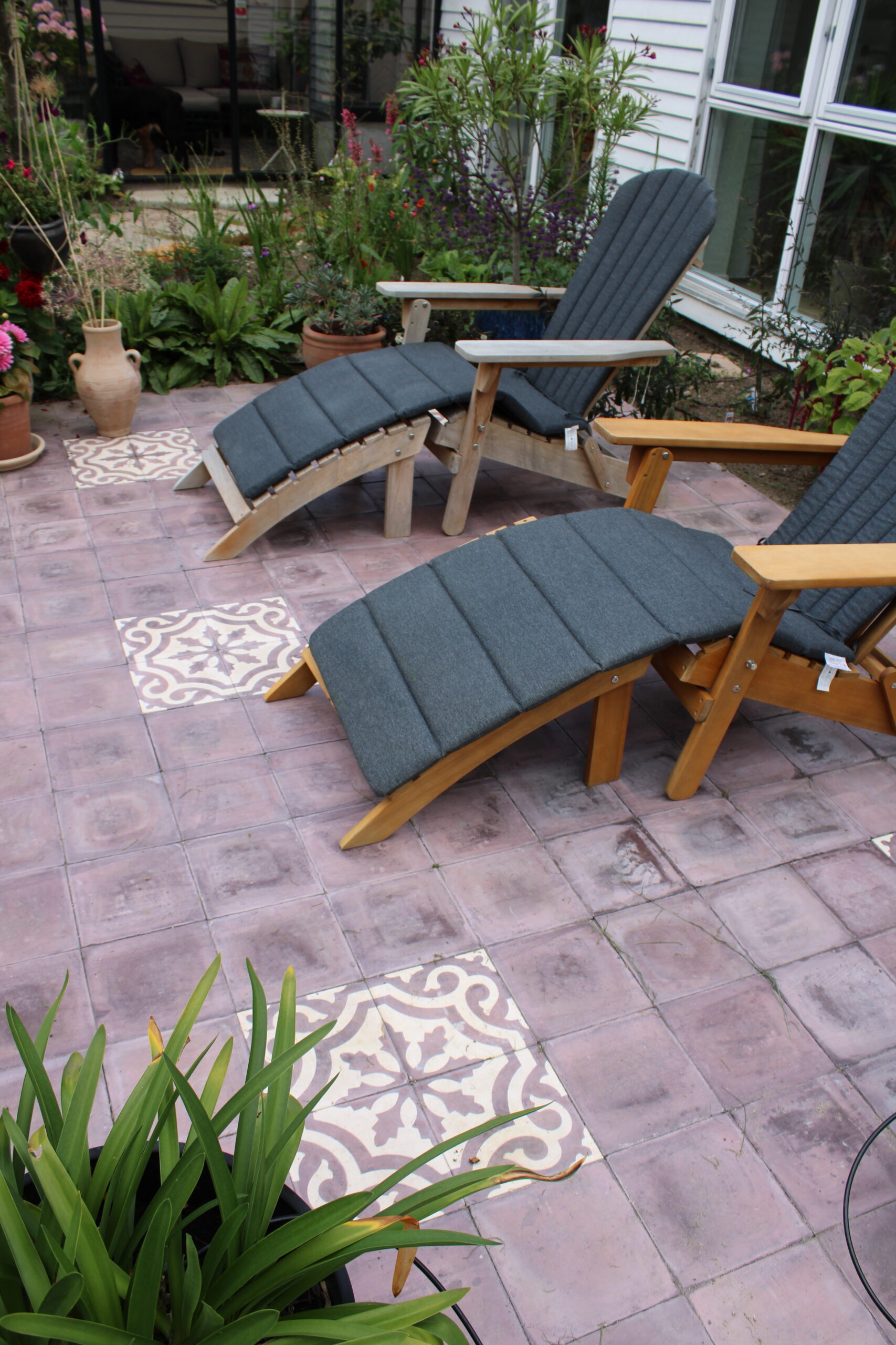 Håndlavet belægningsflise - Art Nouveau makro 2-18 - Billede 4