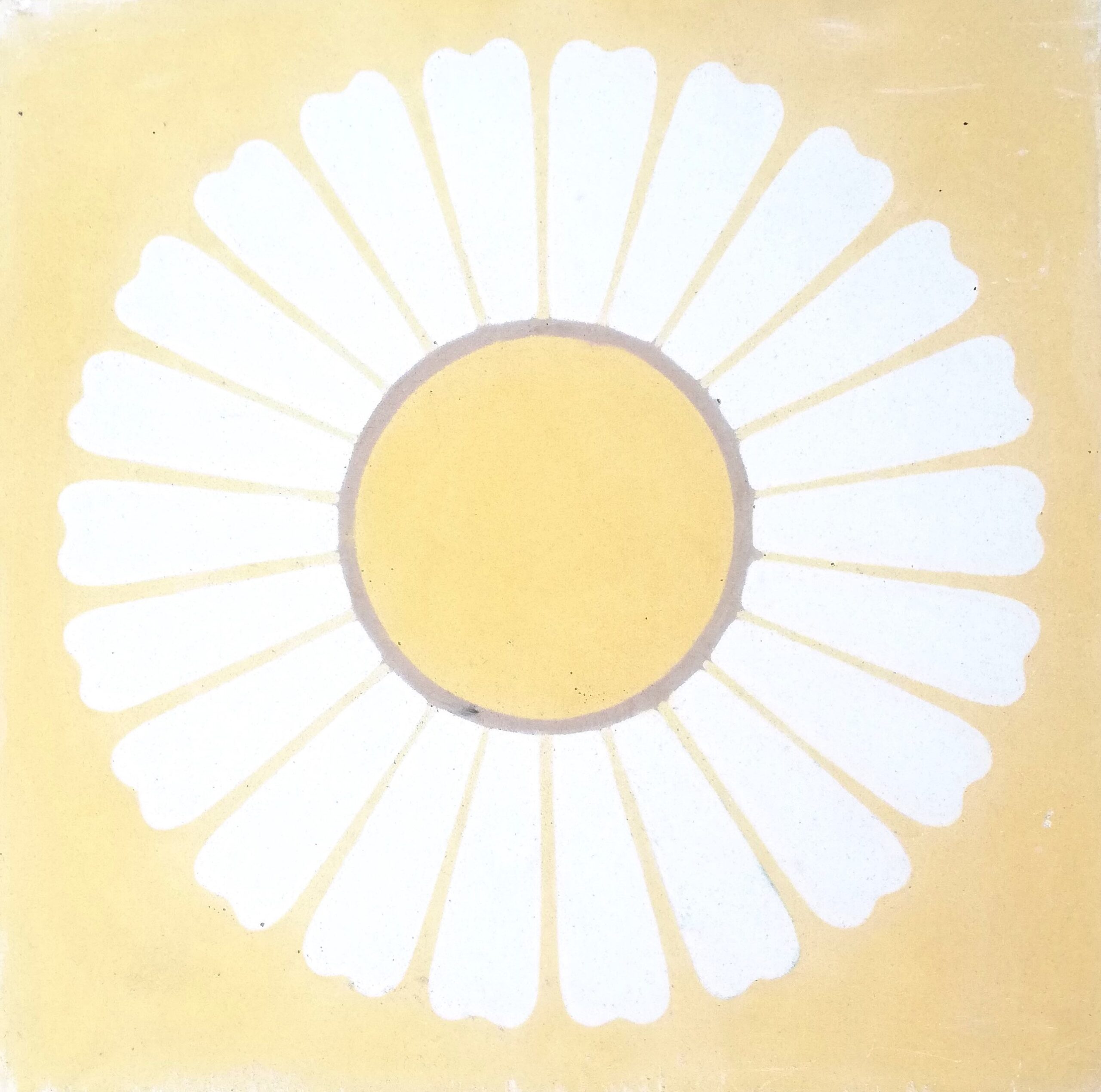 This handmade encaustic cement tile in Villa Tiles design, brings contemporary impressions to your interior. A refined pattern in Nordic colors.