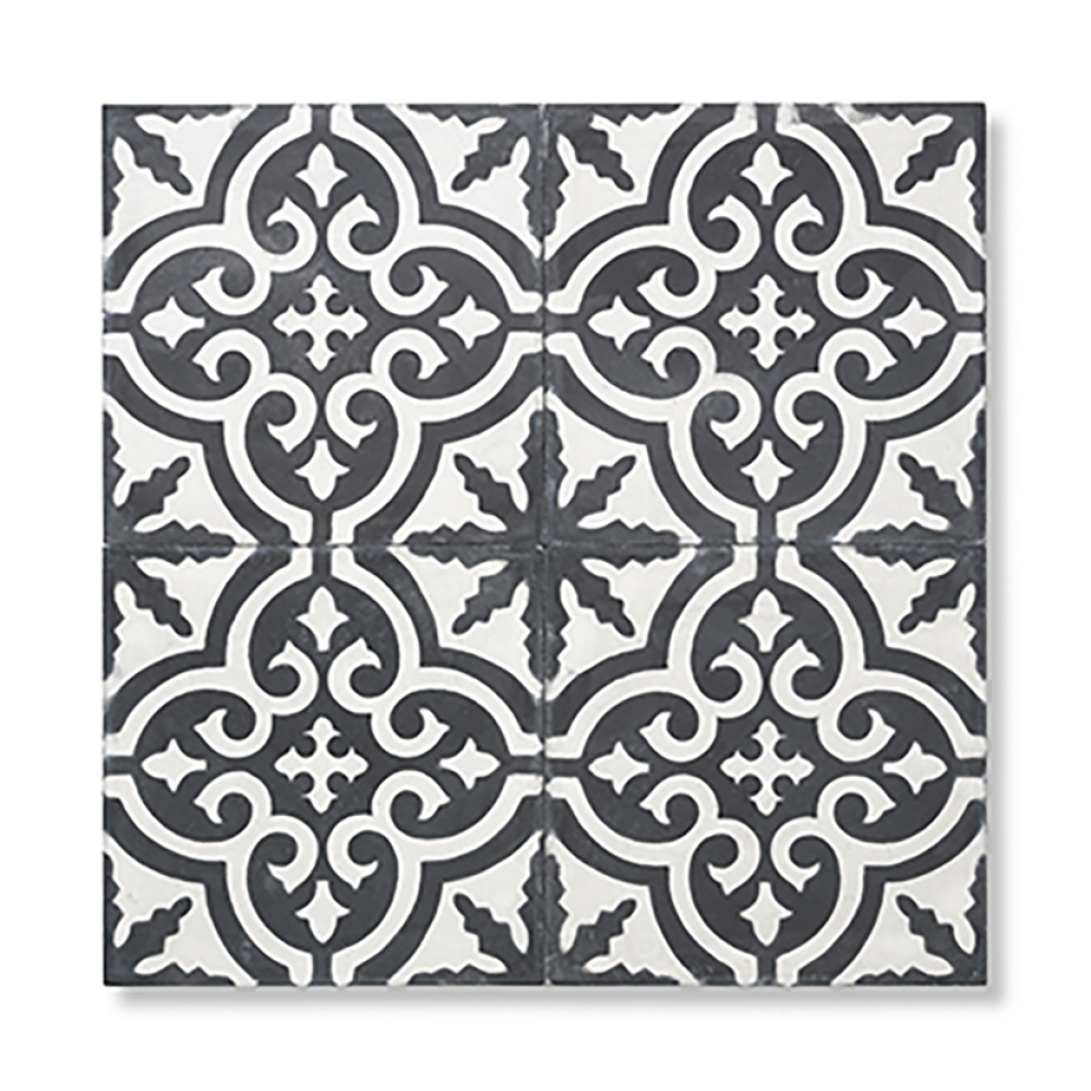 Håndlavet cementflise - Art nouveau 1-10 - Billede 2