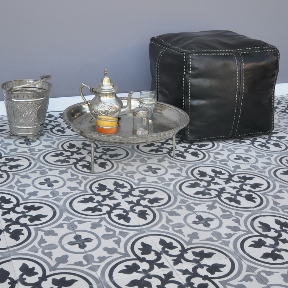 Håndlavet cementflise - Royal 1-8-10 - Billede 3