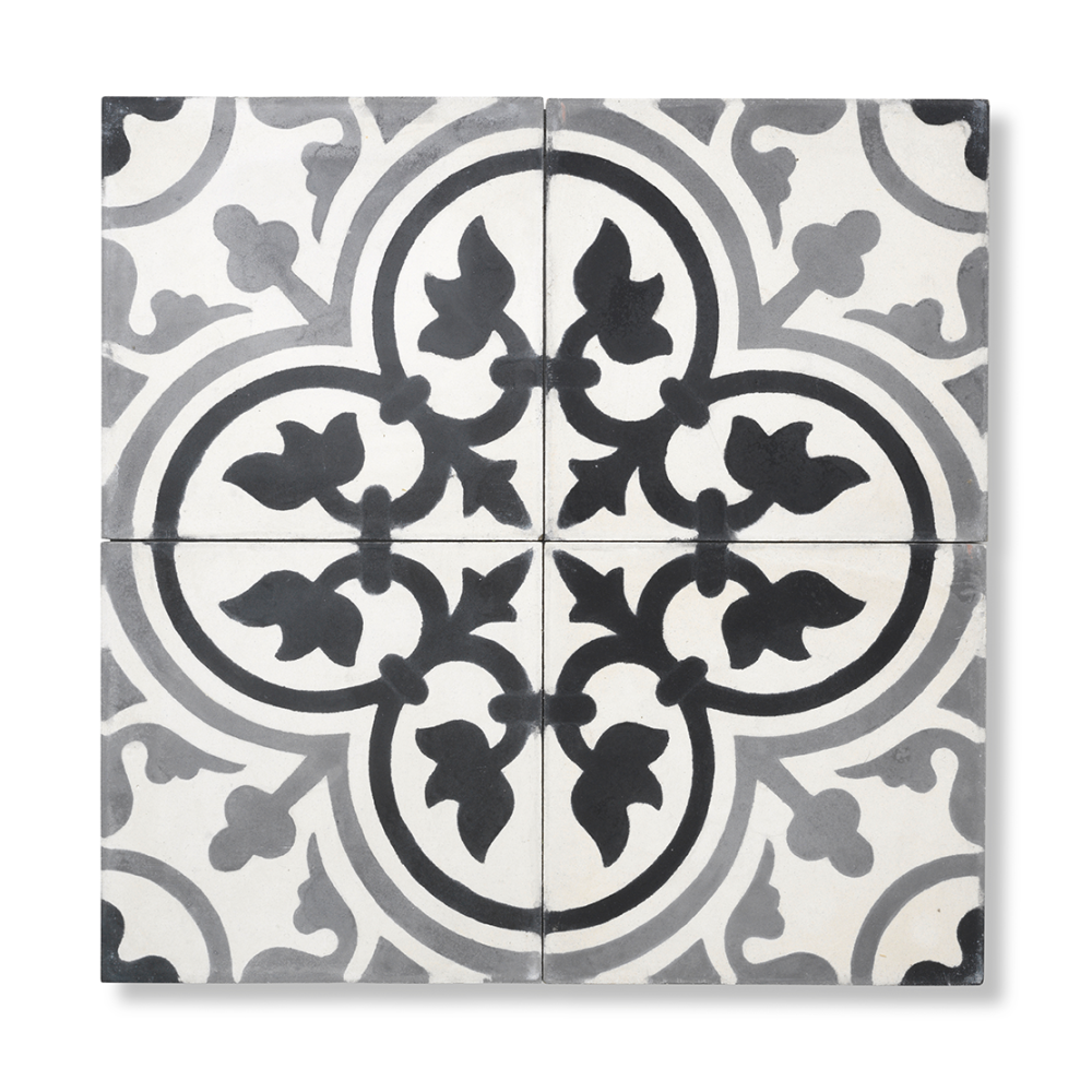 Håndlavet cementflise - Royal 1-8-10 - Billede 2