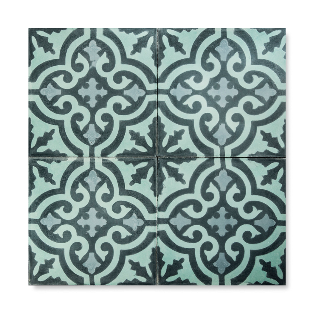 Håndlavet cementflise - Art nouveau 35-41-43 - Billede 2